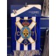 CD TENERIFE SCARF IN BLUE AND WHITE